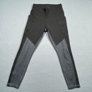 Athleta Leggings Womens XS‎ Gray Yoga Workout Zip Pocket 7/8 Length